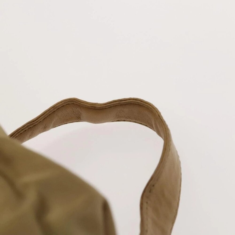 PRADA Chain Backpack Nylon Khaki Gold Auth - Picture 11 of 16